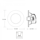 Spot Led Redondo De Embutir Easy 7w Preto Bivolt Llum 6500k L
