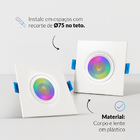 Spot Led Smart Wi-fi 2.4 Ghz Embutir 5w Rgb 110v/220v Quadrad