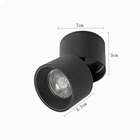 Spot Led Sobrepor Alny Preto 10w 3000k Direcionável Bivolt