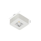 Spot Led Sobrepor Asis Quadrado 5w 3000k Bivolt