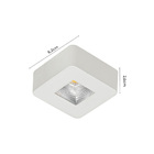 Spot Led Sobrepor Asis Quadrado 5w 3000k Bivolt