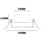 Spot Led Tramontina Quadrado 7 W 6500 K Luz Branca