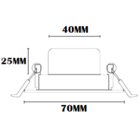 Spot Led Tramontina Redondo 3 W 3000 K Luz Amarela