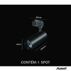 Spot Led Trilho Smart 20w Rgb Colorido Bivolt Preto Fosco Neo