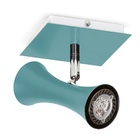 Spot Luminária  Sobrepor Direcionável 1 Bocal Azul 7911