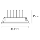 Spot Luminária Led 5w De Embutir Redondo 6500k Branco Frio Ge