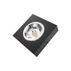 Spot Luminária Semi Embutido Fast Alumínio Preto + Led Ar111