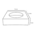 Spot Luminária Semi Embutido Fast Alumínio Preto + Led Ar111