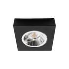 Spot Luminária Semi Embutido Fast Alumínio Preto + Led Ar111