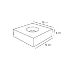 Spot Luminária Semi Embutido Fast Alumínio Preto P/ Ar70 Star