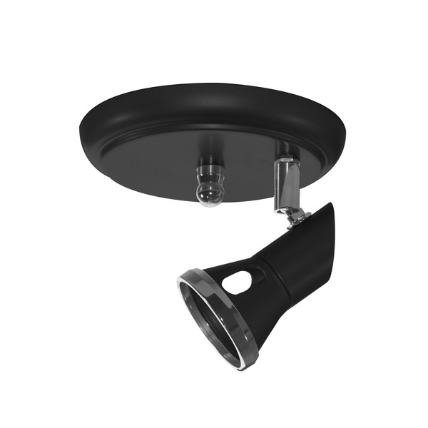 Spot Luminária Sobrepor Direcionável 1 Bocal Preto 5601