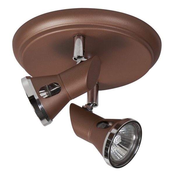 Spot Luminária Sobrepor Direcionável 2 Bocal Cobre 5602
