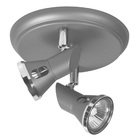 Spot Luminária Sobrepor Direcionável 2 Bocal Prata  5602