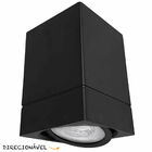 Spot Luminária Sobrepor Quadrado Direcionável E27 Par20 Preto