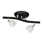 Spot Luminária Trilho Direcionável 2 Bocal Preto 3962