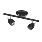 Spot Luminária Trilho Direcionável 2 Bocal Preto Zo02
