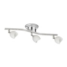 Spot Luminária Trilho Direcionável 3 Bocal Prata 3963