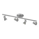 Spot Luminária Trilho Direcionável 4 Bocal Prata 5704