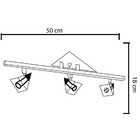 Spot Luminária Trilho Sobrepor Moderno 3 Bocal Cromo 7013