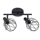 Spot Merone 2Xe14 Metal Preto Fosco Inspire