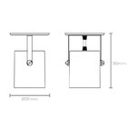 Spot Móvel Taschibra Cannon Para 1 Lâmpada Mr16 Gu10 Bivolt P
