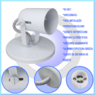 Spot P/ Lâmpada Dicroica Sobrepor Soquete Gu10