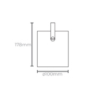 Spot Para Eletrocalha Taschibra Cannon Par 30 E27 Bivolt Preto