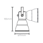 Spot Para Eletrocalha Taschibra Hol E27 Bivolt Preto