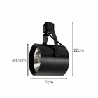 Spot Para Trilho Ar111 Fechado Preto