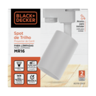 Spot Para Trilho Branco de Alumínio GU10 Black & Decker