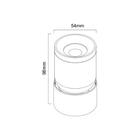 Spot Para Trilho Magnético 7w 3000k 48v Dotto Orientável - Pix