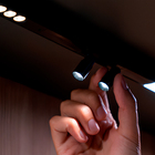 Spot para Trilho Magnético Com Led Amarelo Mini Gaya Preto 24V