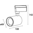 Spot Para Trilho Preto Led 10w 2700k Neo Dl143p10 Bella