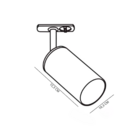 Spot Para Trilho Track Par30 E27 Branco