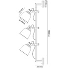 Spot Pixar Triplo Preto Bivolt