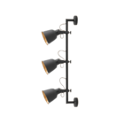 Spot Pixar Triplo Preto Bivolt