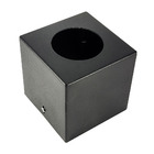 Spot Plafon Sobrepor Box Quadrado Mr16 Preto + Led 7w Branco