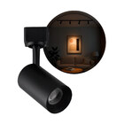 Spot Preto Tube Mr16 Gu10 Para Trilho Eletrificado St3253