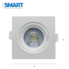 Spot quadrado 5w Branco Quente AVANT