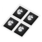 Spot Quadruplo Embutir Quadrado Recuado Branco Fundo Preto