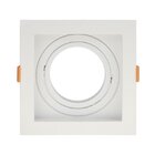 Spot Recuado De Embutir Quadrado Móvel Ar 70 Branco Taschibra