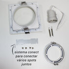 Spot Recuado Embutir Bella Iluminação Conecta Branco Par20 E2