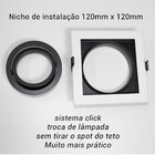 Spot Recuado Embutir Bella Iluminação Conecta Preto e Branco