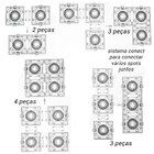 Spot Recuado Embutir Bella Iluminação Conecta Preto e Branco