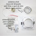 Spot Recuado Embutir Conecta Bella Iluminação Gu10 Mr11 Branc