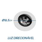 Spot Recuado Embutir Fundo Preto P/ Par30 St1821