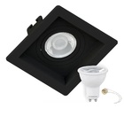 Spot Recuado Embutir Slim Mr16 Com Lâmpada Led Dicroica 4,5w