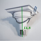 Spot Recuado Orientável Embutir + Lâmpada Led Par20 7w 3000k