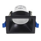 Spot Recuado Emb. Quad. 74mm ABS+PC 3W Bi-Volt LED 3.000K - Preto