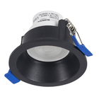 Spot Recuado Emb. Red. 74mm ABS+PC 3W Bi-Volt LED 3.000K - Preto